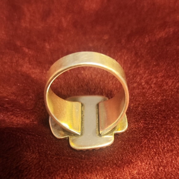 Mother Of Pearl 925 Sterling Silver Ring Sz 8 - Picture 7 of 8